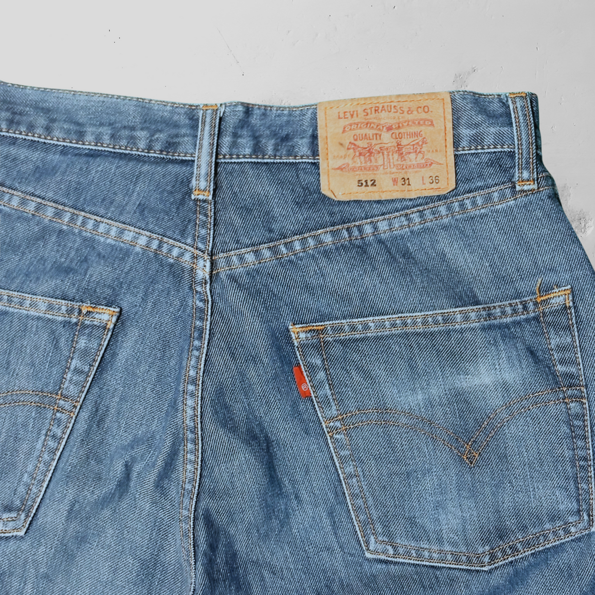 Vintage Levi's 512 Blank Red Label Denim Jeans - 31"