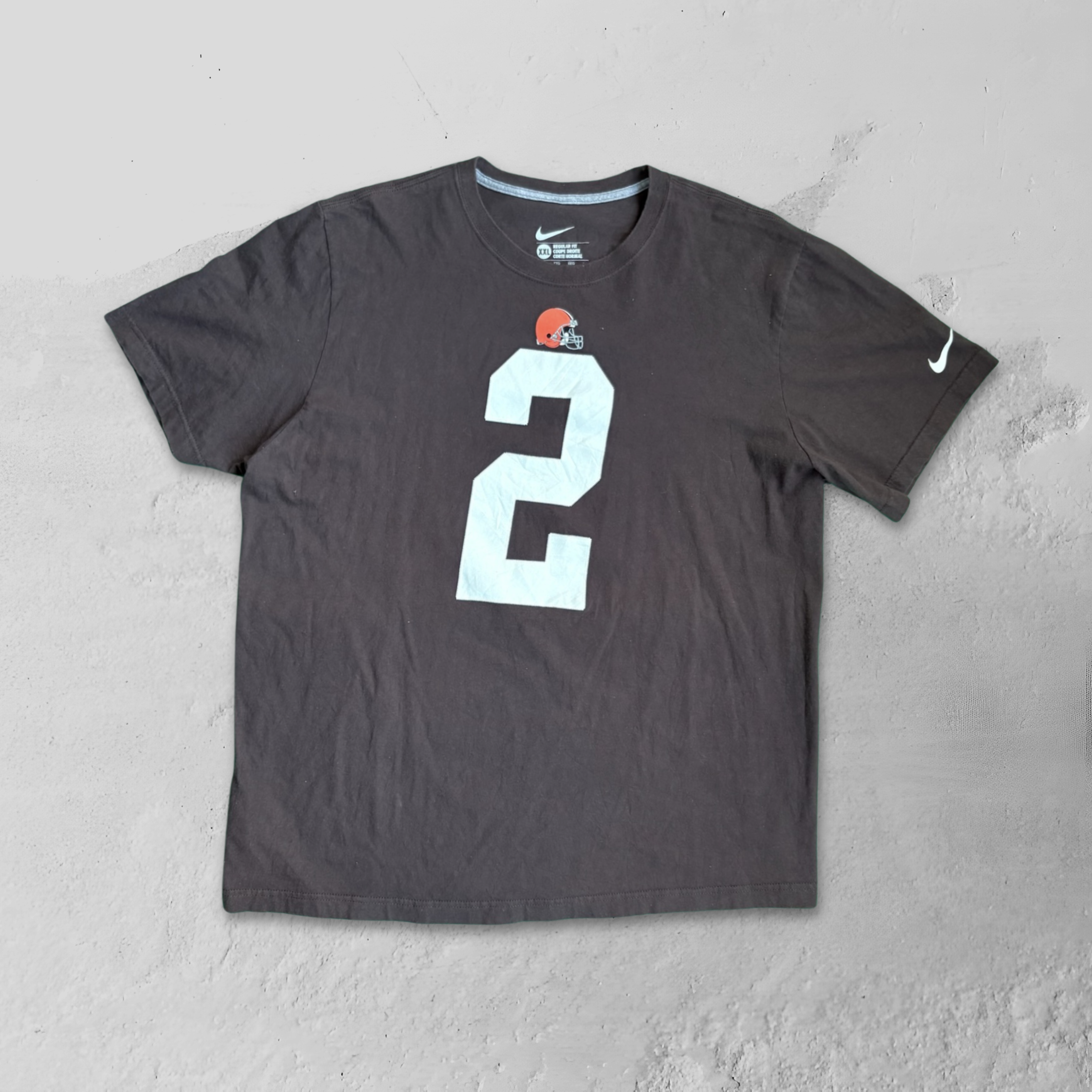 Vintage 90s Nike NFL Cleveland Browns #2 Johnny Manziel Tee - XXL