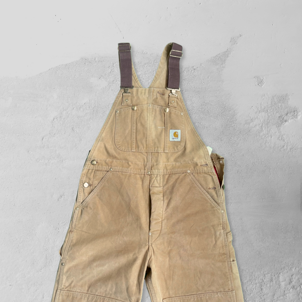 Vintage 90s Carhartt Overall Duck Brown - 36"