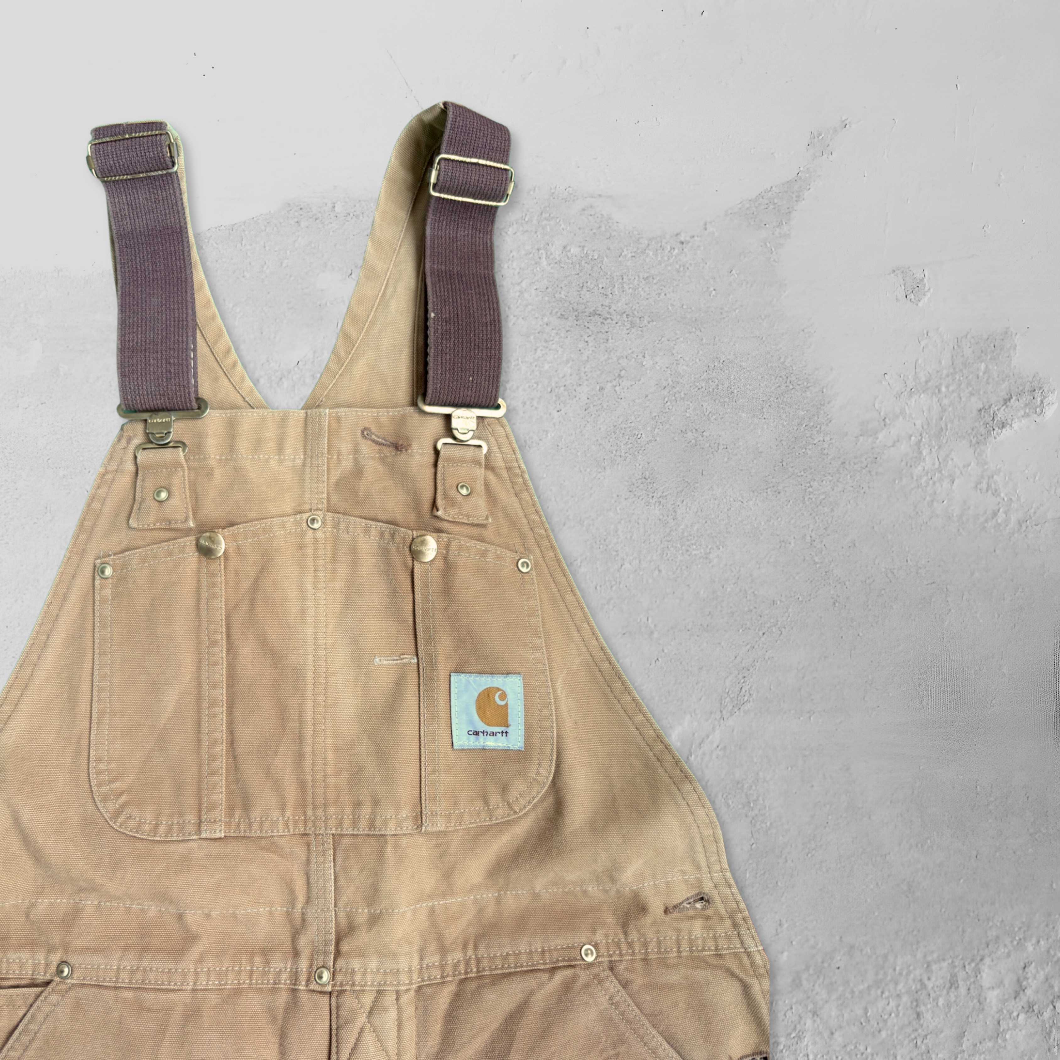 Vintage 90s Carhartt Overall Duck Brown - 36"
