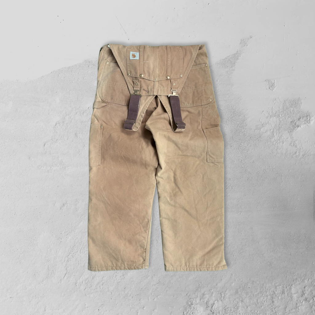Vintage 90s Carhartt Overall Duck Brown - 36"