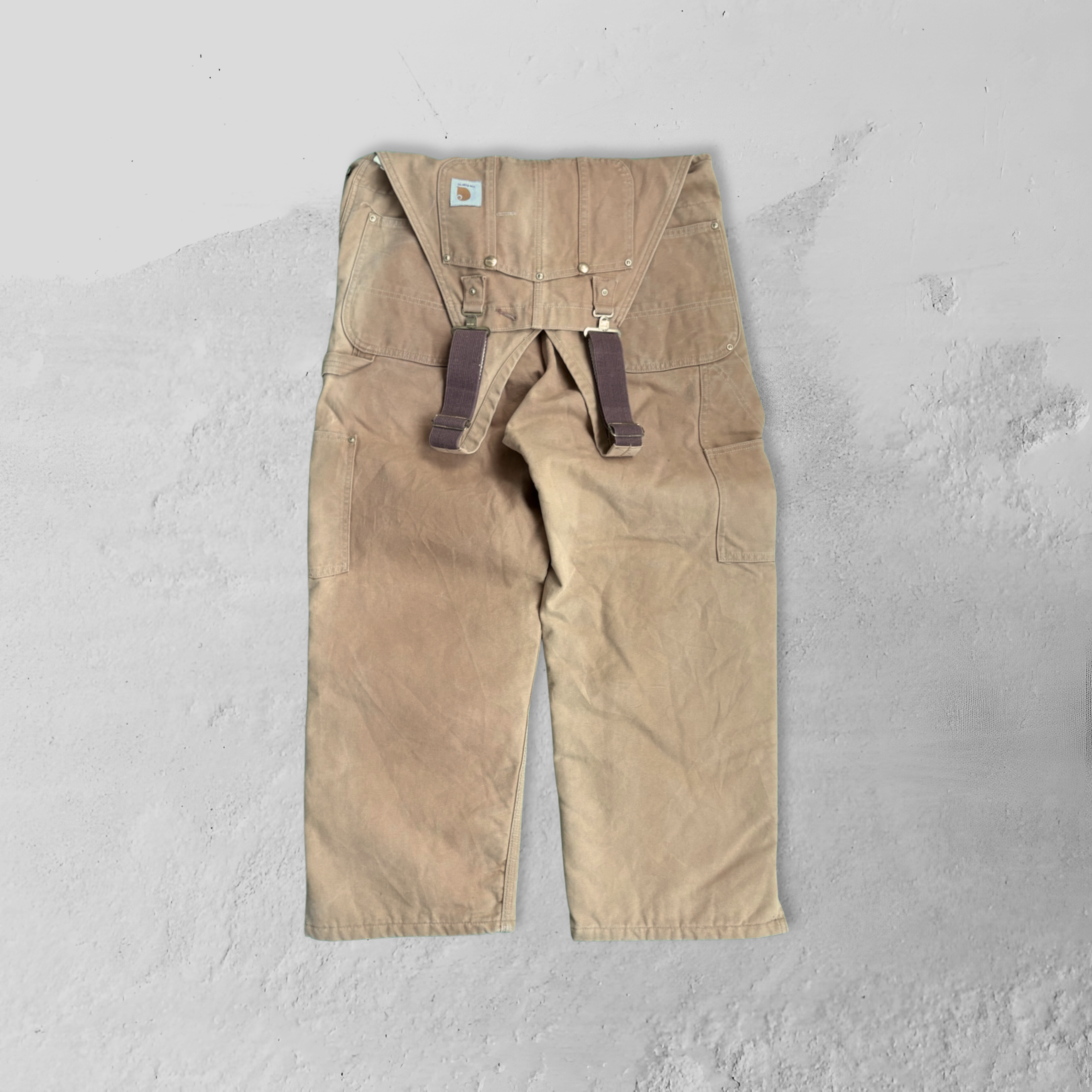 Vintage 90s Carhartt Overall Duck Brown - 36"