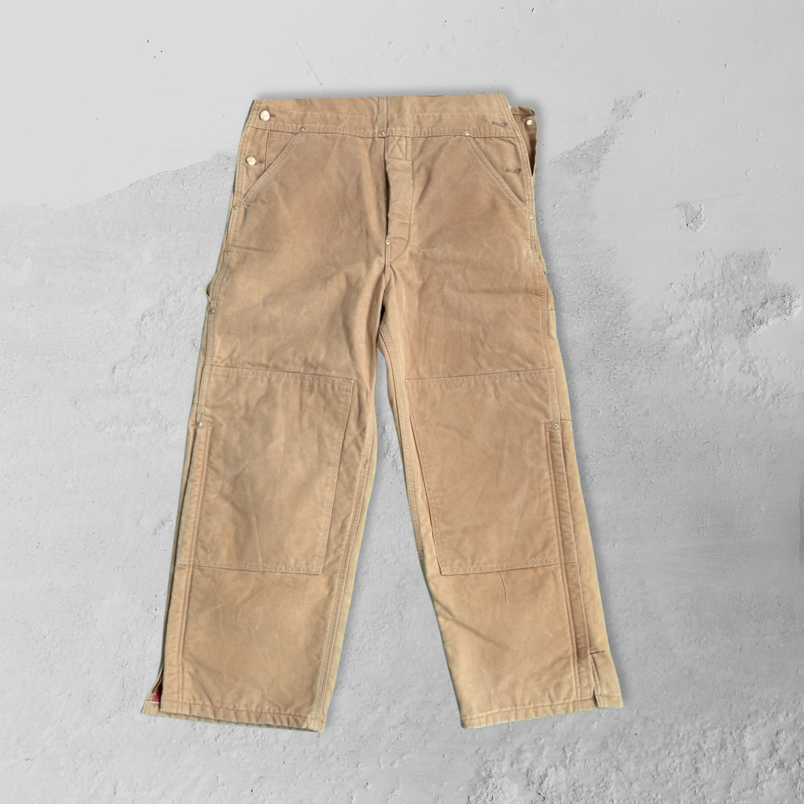 Vintage 90s Carhartt Overall Duck Brown - 36"