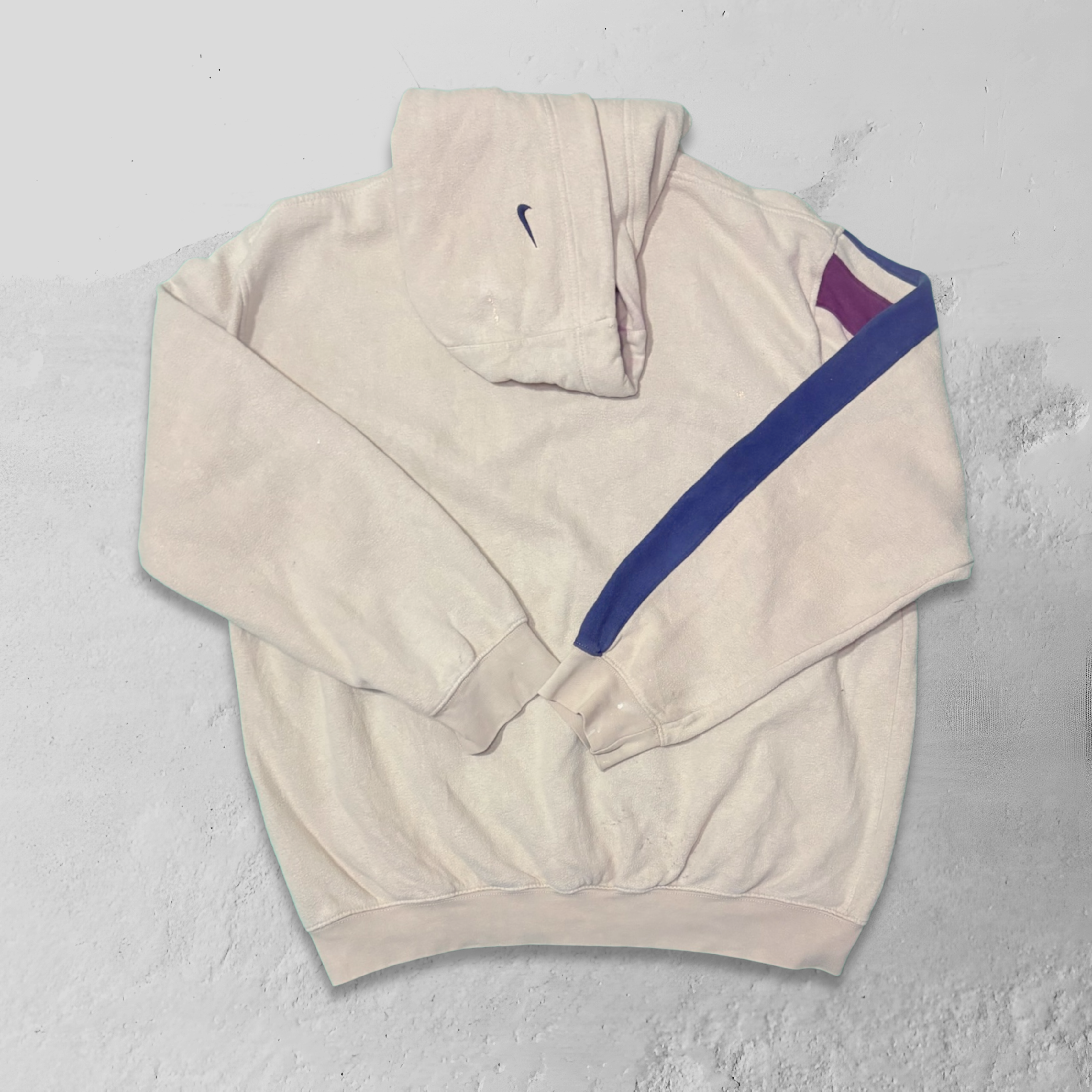 Vintage Nike Spell Out Centre Swoosh Hoodie - L