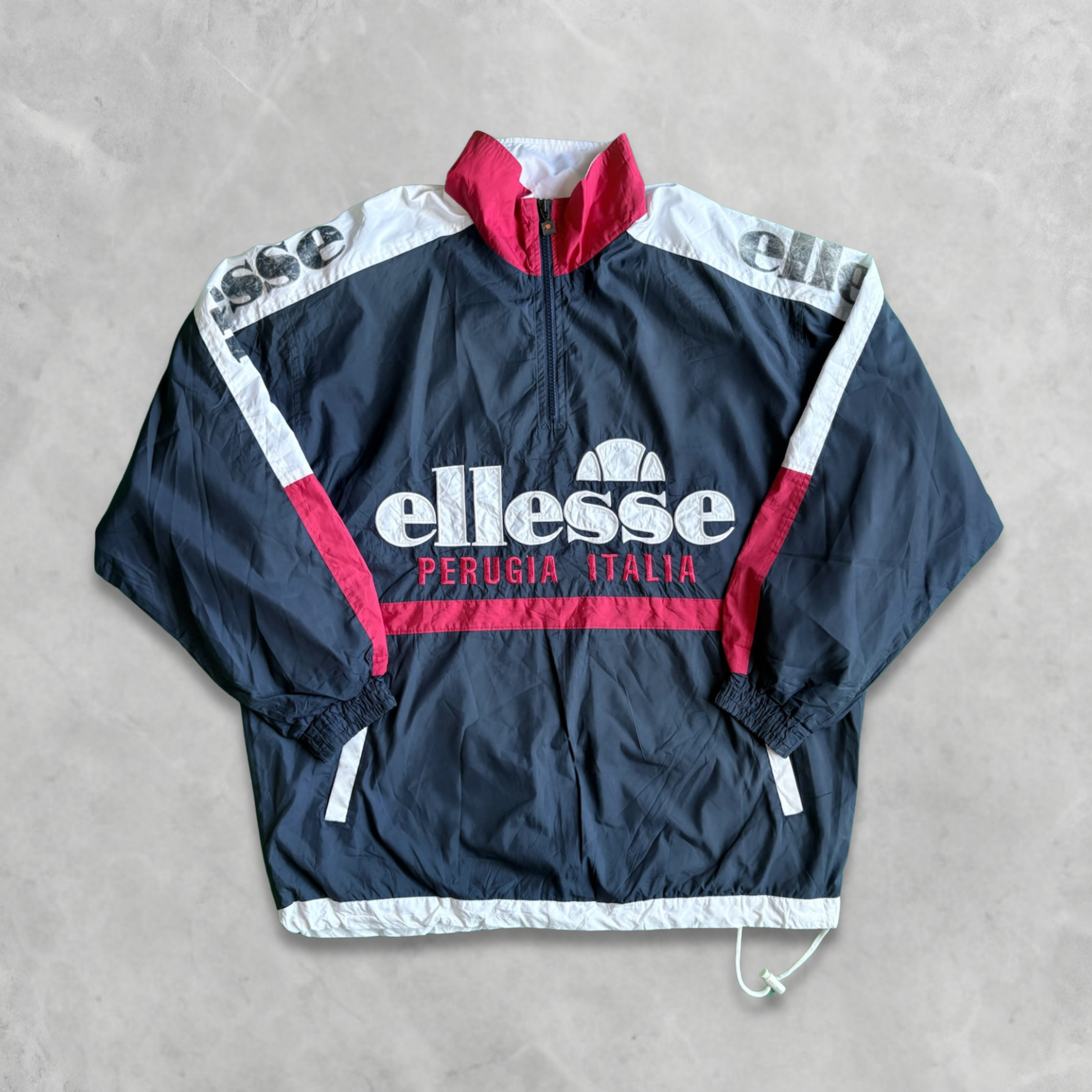 Vintage 90s Ellesse Perugia Italia Windbreaker Jacket - M