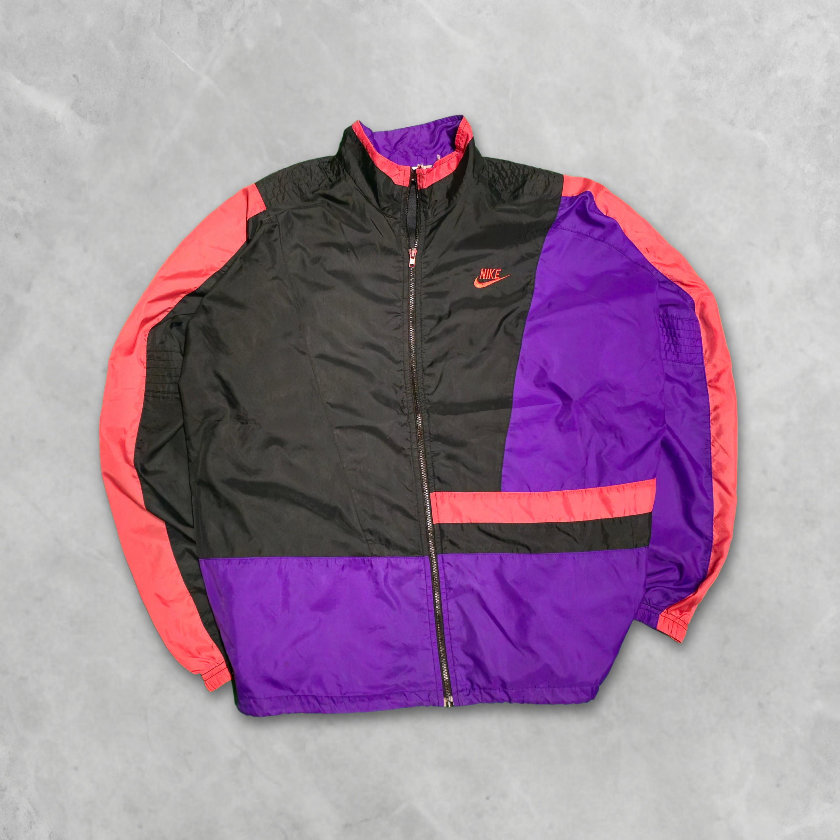 Vintage 90s Nike Track Windbreaker Jacket - L