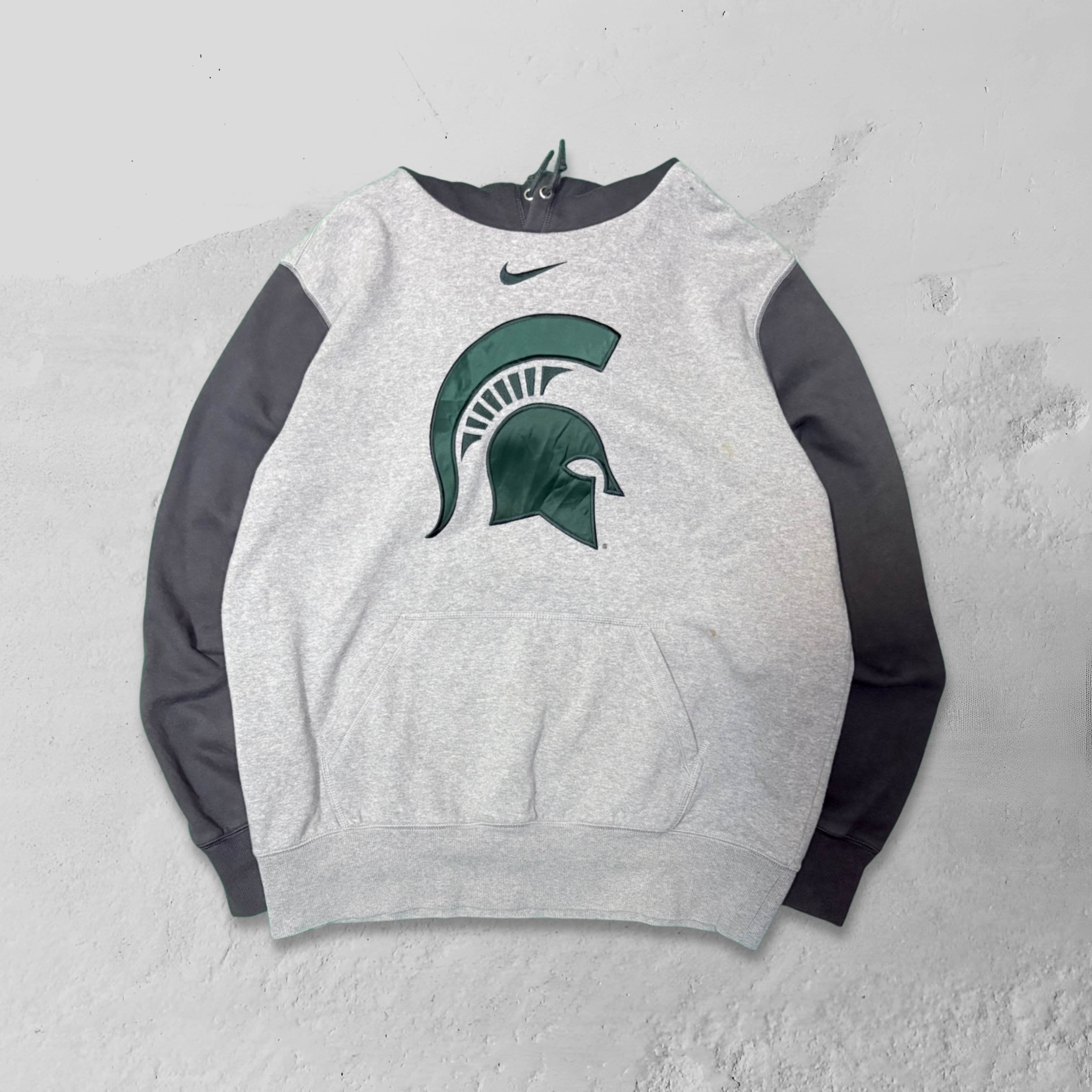 Vintage 00s Team Nike Michigan State Spartan Graphic Hoodie - XL