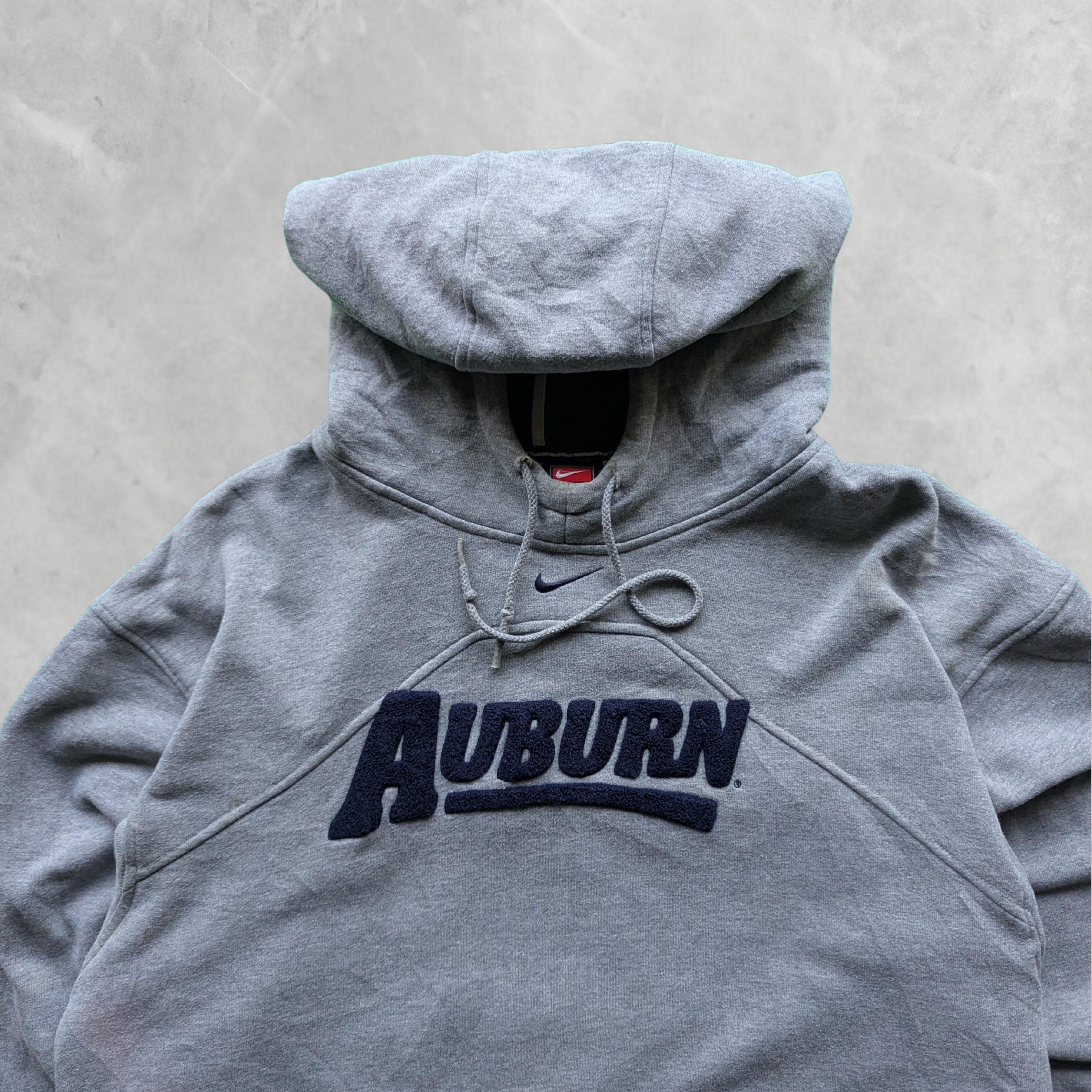 Vintage 90s Nike Auburn Hoodie (Grey) - L