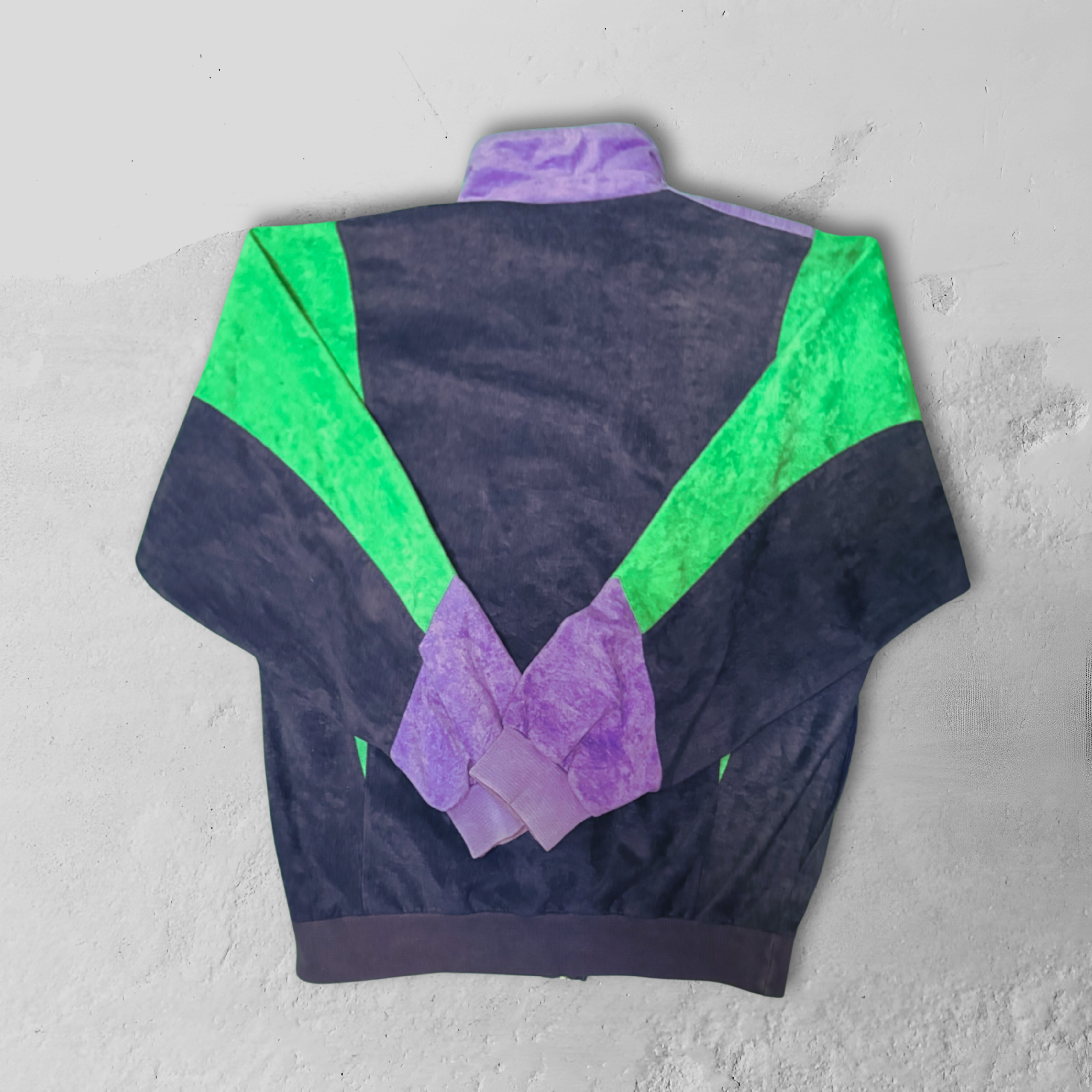 Vintage Rare 70s 80s Adidas Ventex Velour Track Jacket - M