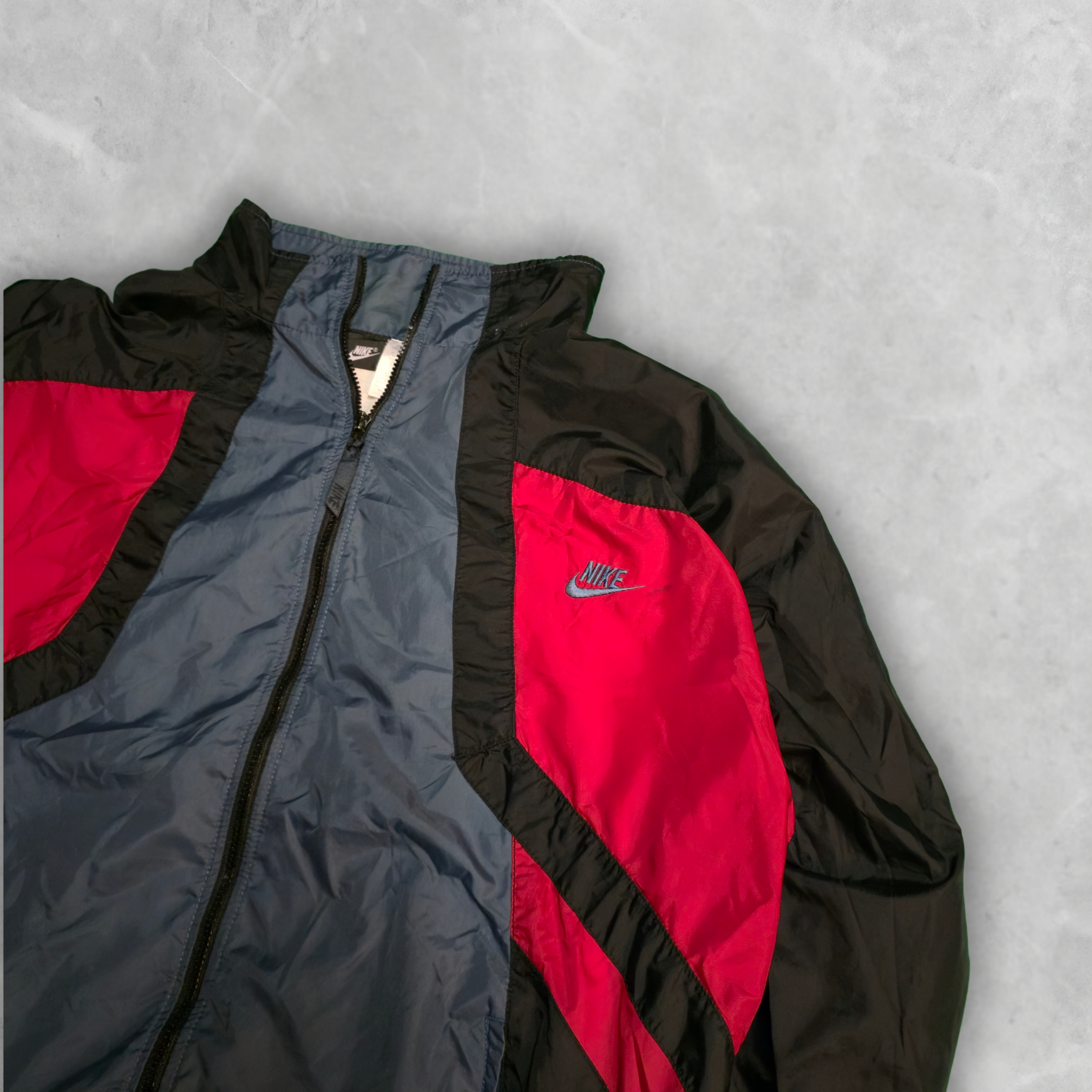 Vintage 1994 Nike Track Windbreaker Jacket - XL