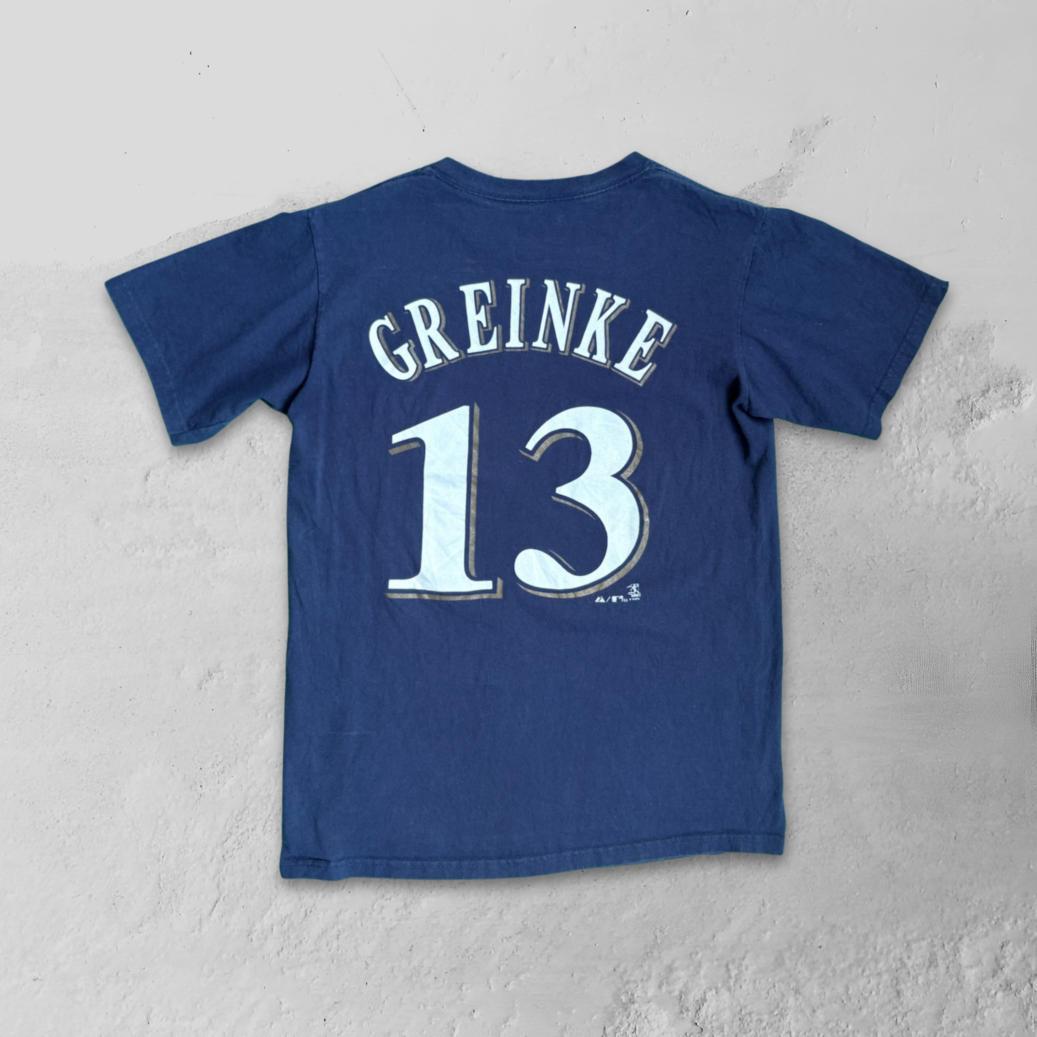Vintage 90s Majestic Milwaukee Brewers #13 Zack Greinke Tee - S