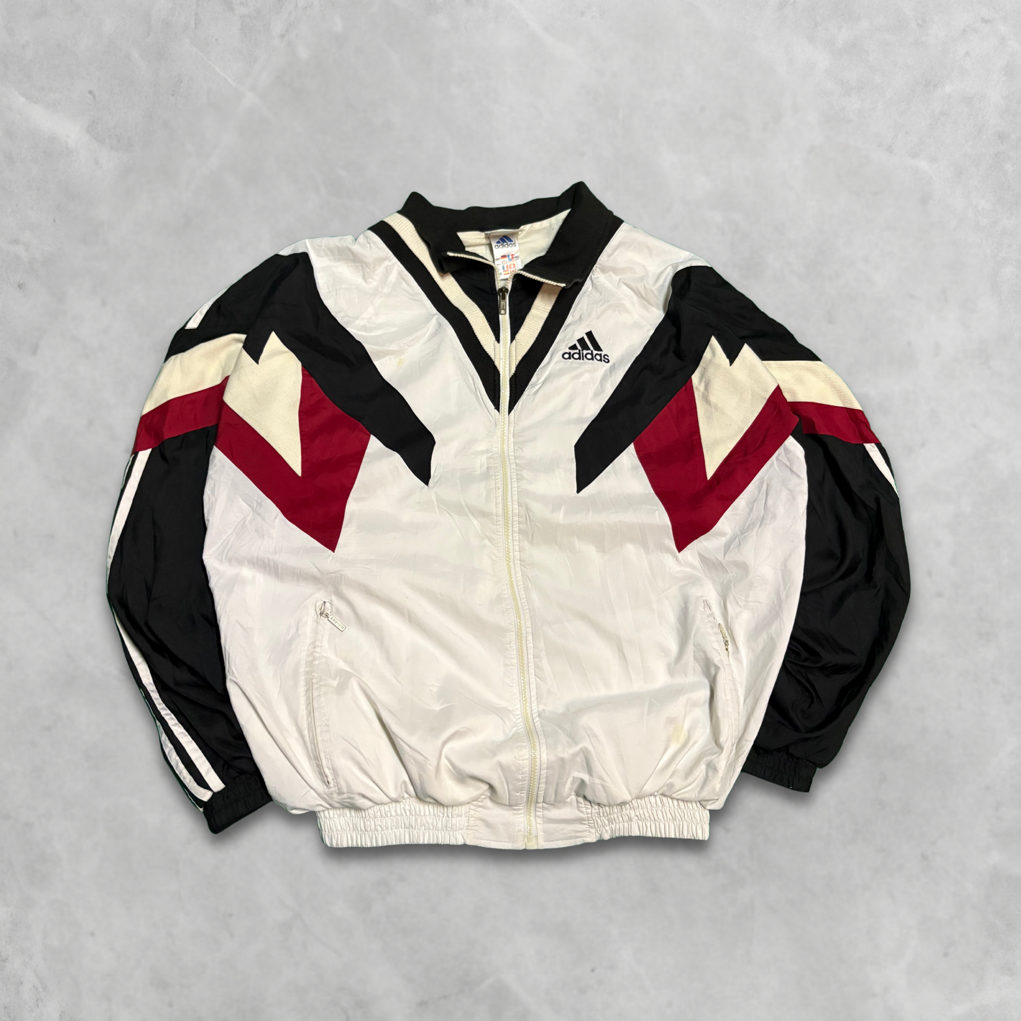Vintage 90s  Adidas Track Windbreaker Jacket - XL