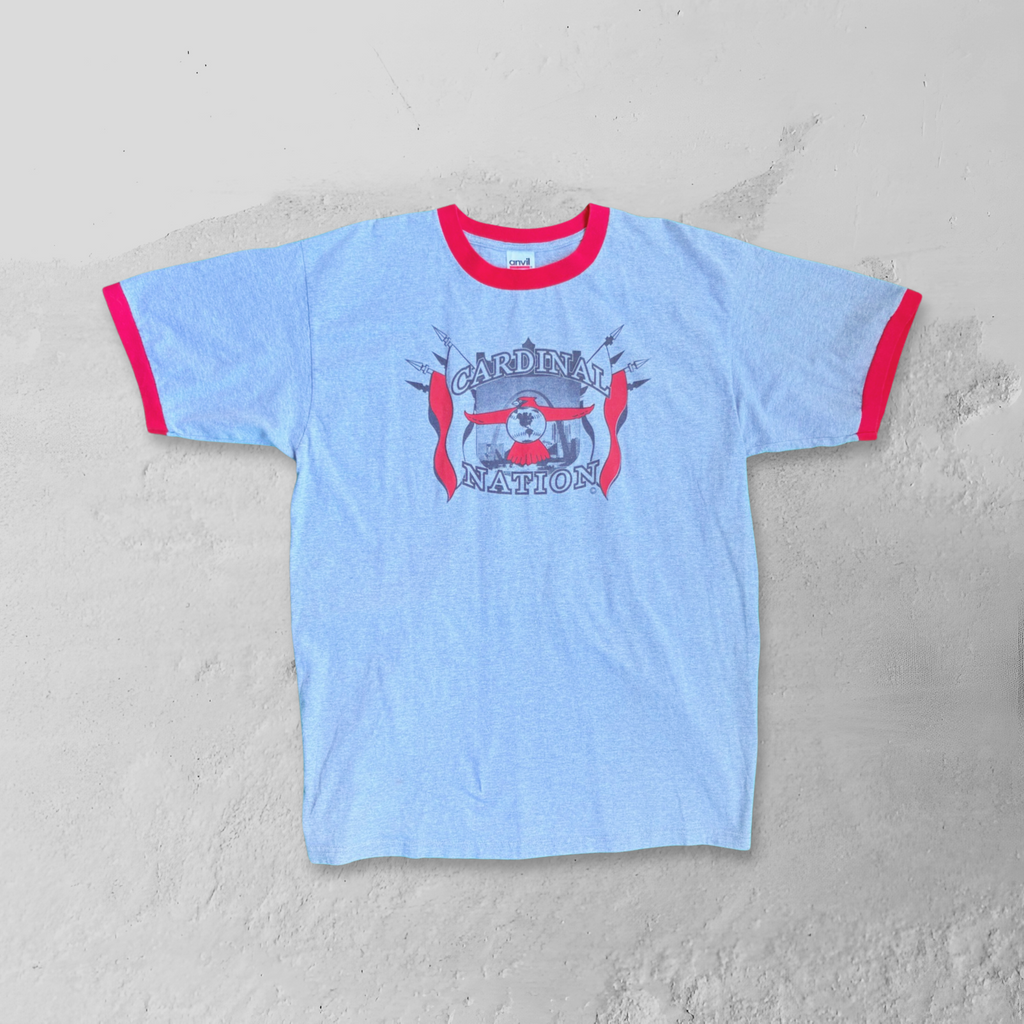 Vintage Anvil Cardinal Nation Tee - XL