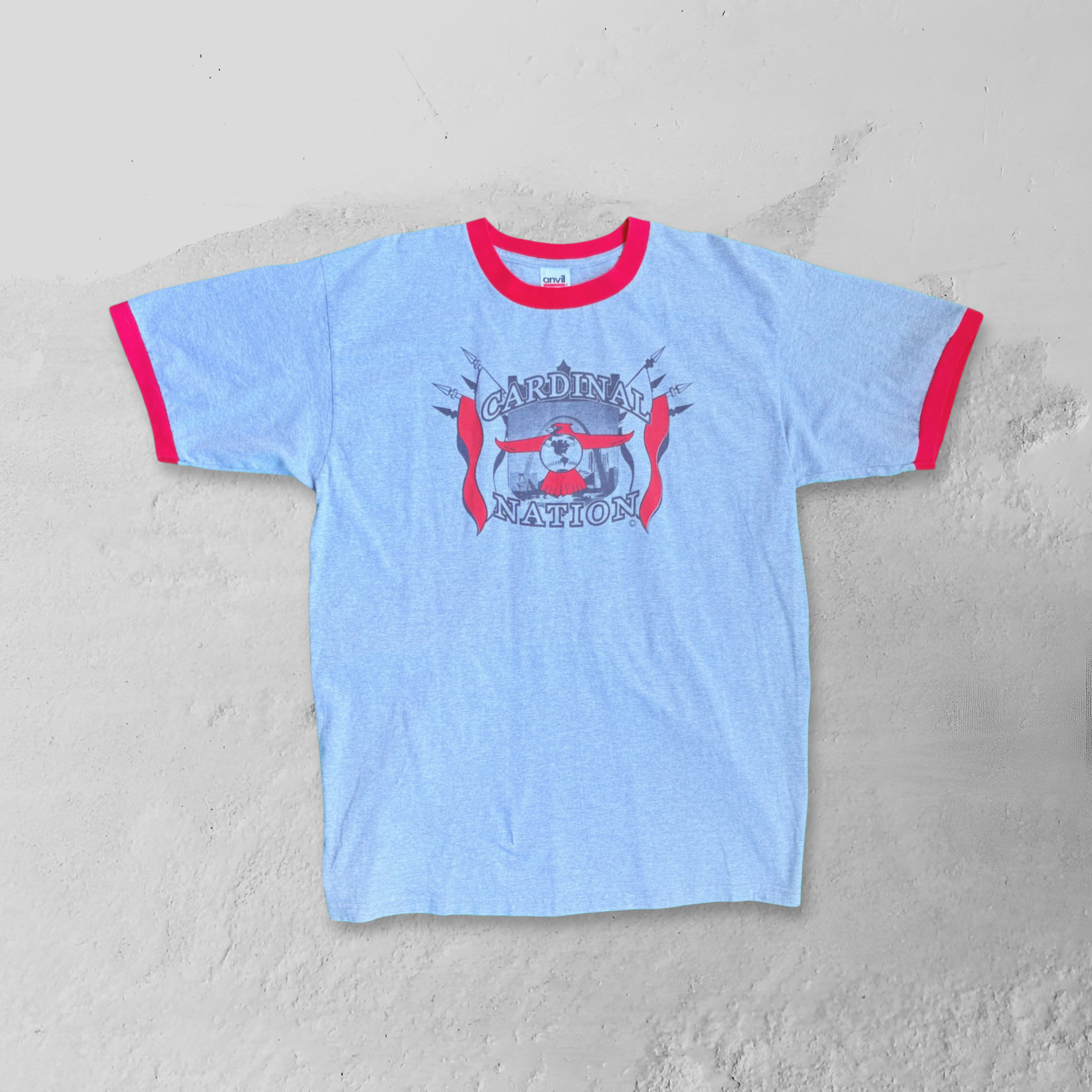 Vintage Anvil Cardinal Nation Tee - XL